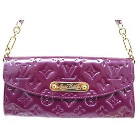 NEUE LOUIS VUITTON SUNSET BOULEVARD HANDTASCHE PATENT-MONOGRAMM-LEDERTASCHE Lila