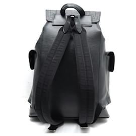 Louis Vuitton-SAC A DOS LOUIS VUITTON CHRISTOPHER MM M50159 CUIR EPI NOIR BACKPACK BAG-Noir