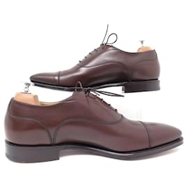 Church's-NEW CHURCH'S SHELDON RICHELIEU SHOES 09F 43 BROWN LEATHER BROWN SHOES-Brown