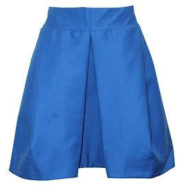 Carven Hellblauer Faltenrock Blau