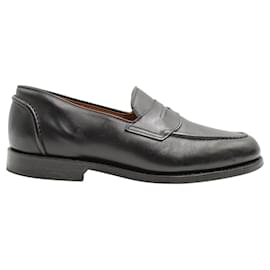 Ralph Lauren-Black Braygan calf leather Penny Loafer-Black
