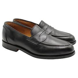 Ralph Lauren-Black Braygan calf leather Penny Loafer-Black