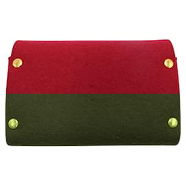Hermès-Hermès Evelyn Felt Playing Cards & Belt Pouch in Red-Red