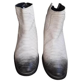 Zadig & Voltaire-Boots "Teddy" Zadig&Voltaire-Blanc,Gris