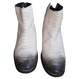 Zadig & Voltaire Zadig&Voltaire "Teddy" boots White Grey