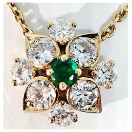 Van Cleef & Arpels-Van Cleef & Arpels Halskette aus Gold mit Diamanten-Gelb