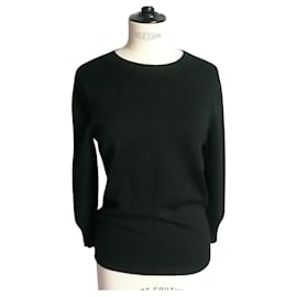 Chanel-CHANEL UNIFORM Black wool sweater very good condition TS-Black