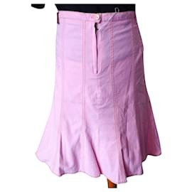 Sonia Rykiel-SONIA RYKIEL PREPPY SKIRT SKIRT GODETS T 42-Pink