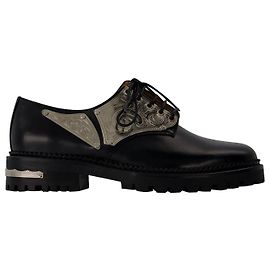 Toga Pulla Derbies in Black Leather Black