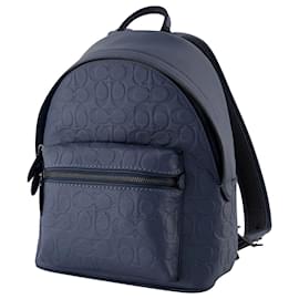 Coach-Charter 24 Bagpack - Coach - Denim - Leather-Blue