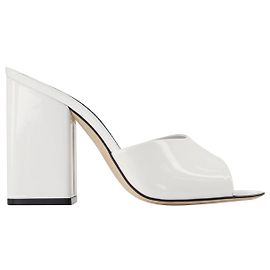 Holly Anja Mules - Paris Texas - Blanc - Cuir Blanc