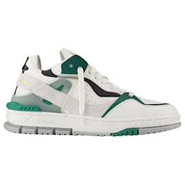 Autre Marque-Area Lo Sneakers - Axel Arigato - White/Green - Leather-Green