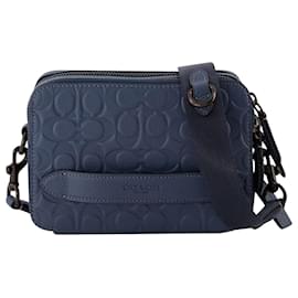 Coach-Charter Crossbody Bag - Coach - Denim - Leather-Grey
