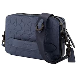 Coach-Charter Crossbody Bag - Coach - Denim - Leather-Grey