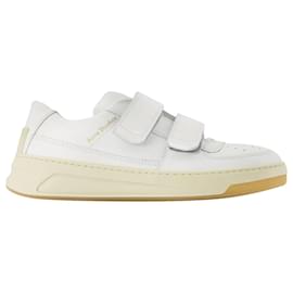 Acne-Perey Friend Sneakers - Acne Studios - White - Leather-White
