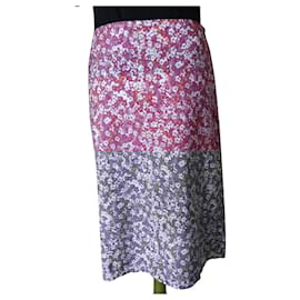 Calvin Klein-CALVIN KLEIN SKIRT SKIRT COLLECTION "LES KHAKIS" LIBERTY SIZE 26 OR T36/38-Liberty print