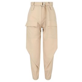 Stella Mc Cartney Pantaloni cargo affusolati di Stella McCartney Beige