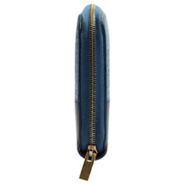 Céline-Blue Python Leather Wallet -Blue