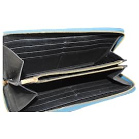 Céline-Blue Python Leather Wallet -Blue