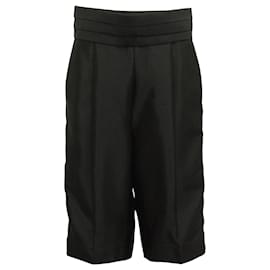 Zimmermann-Black Capri Dress Pants with Cummerbund-Black