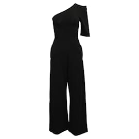 Stella Mc Cartney-One Shoulder Black Jumpsuit-Black