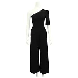 Stella Mc Cartney-One Shoulder Black Jumpsuit-Black