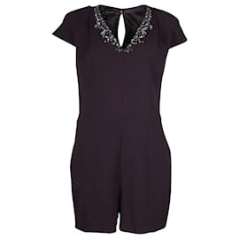 Ted Baker-Purple Romper with Crystal Embellishments-Purple