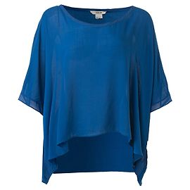 Helmut Lang Top asimmetrico Batwing Blu