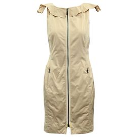 Escada Robe fourreau avec fermeture éclair sur le devant Chair