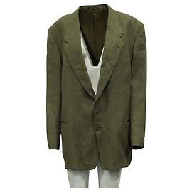 Giorgio Armani Khakigrüner Blazer Grün