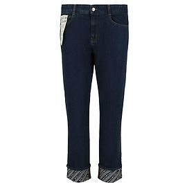 Stella Mc Cartney Jeans Boyfriend Logo di Stella McCartney Blu