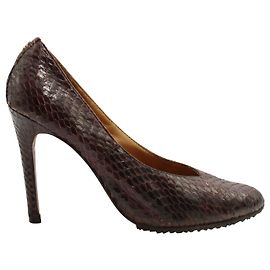 Coach Dark burgundy snakeskin Pumps Red Dark red