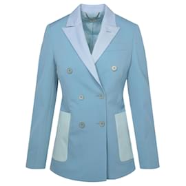 Stella Mc Cartney-Stella McCartney Double-Breasted Blazer-Metallic