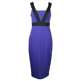 Ted Baker Lila Kleid mit schwarzen Stretch-Trägern Lila