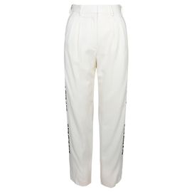 Stella Mc Cartney Pantaloni con dettaglio di perline di Stella McCartney Bianco Crudo