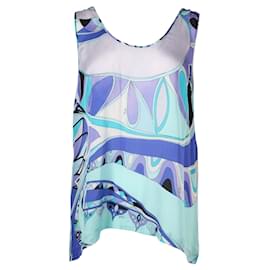 Emilio Pucci Silk Patterned Sleeveless Top Other
