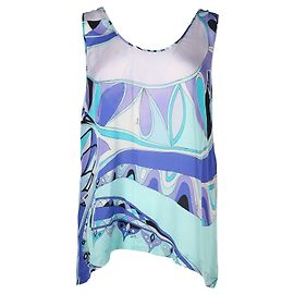 Emilio Pucci Top sem mangas estampado de seda Outro