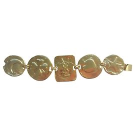 Bracelet Yves Saint Laurent plaqué or Doré