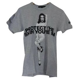 Camiseta Dita Marc Jacobs Gris de Algodón Talla S Gris