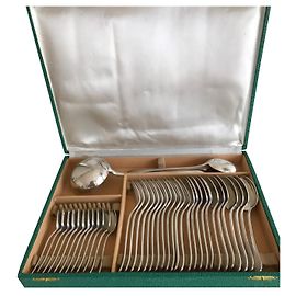Christofle Basic cutlery set in silver metal Silvery