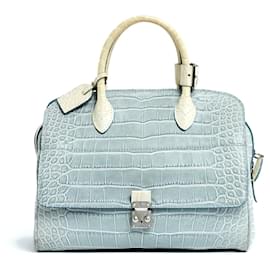 Louis Vuitton-2012 Lim. Ed. Crocodile Old Speedy Flap 25-Bleu