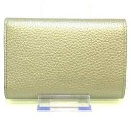 Louis Vuitton-Portefeuille Capucines Compact-Silvery