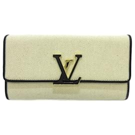 Louis Vuitton-Portefeuille Capucines-Black,Cream