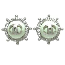 Chanel-Chanel earrings-Silvery,Other,Light green