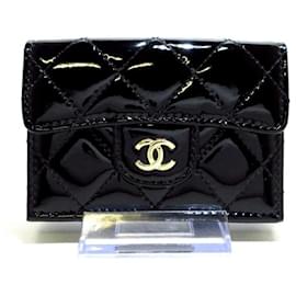 Chanel-ClassicSmall Flap Wallet Matelasse-Black