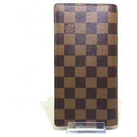 Louis Vuitton-Portefeuille Brazza-Damier ebene