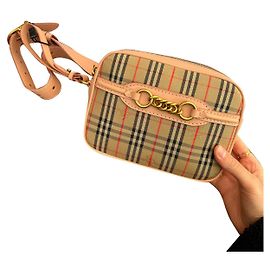 Bolsa Burberry de couro rosa Rosa