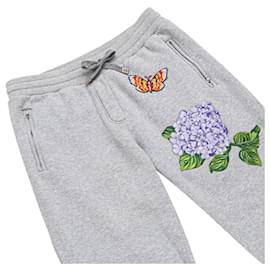 Dolce & Gabbana-Embroidered Track Pants-Grey