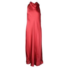 Theory Rotes Seiden-Maxikleid Rot