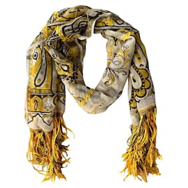 Etro-Silk georgette multicolored scarf-Multiple colors